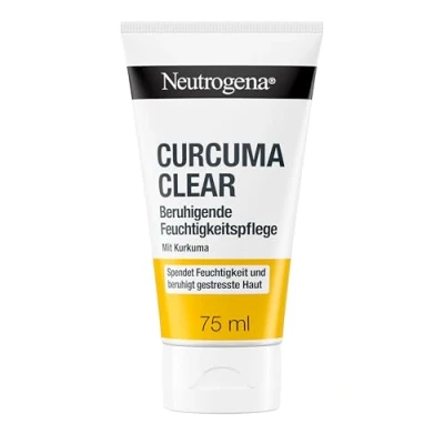 Abbildung von Neutrogena Curcuma Clear Gesichtscreme, Beruhigende Feuchtigkeitscreme, ölfrei, für unreine sensible Haut, 75ml