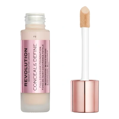 Abbildung von Makeup Revolution Conceal &amp; Define Foundation Foundation, Damen, Größe: 23 ml, F2
