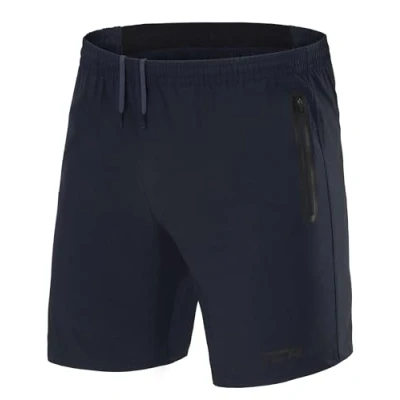 Abbildung von TCA Herren Elite Tech Leichte Laufhose Gymshorts Trainingsshorts und Laufshorts mit Reißverschlusstaschen Sporthose Kurz Dunkelblau, XL