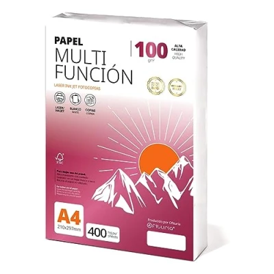 Abbildung von Ofituria Kopierpapier, DIN A4, 100 g/m2, 400 Blatt, Mehrzweckpapier für Laser und Tintenstrahldrucker, Kopierer, Bürobedarf, Schulbedarf, Packung zu g