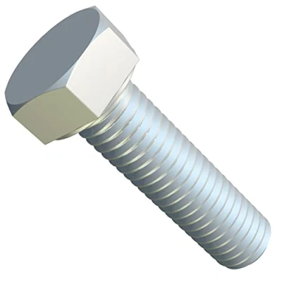 Abbildung von M6x12 Sechskantschrauben, Metrische Kopfschrauben geeignet für Metallbauarbeiten, Automobilmaschinen, DIY verzinkter Stahl Klasse 8.8 DIN933 6mm x 12mm (25 Stück)