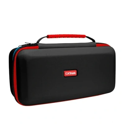 Abbildung von GXTrust 1252 XL Tasche für Nintendo Switch 2, Hülle mit Stoßfeste Design, Tragegriff, Aufbewahrung Joy Con, Schutzhülle Handgelenksriemen und 12 Spiele, Schwarz