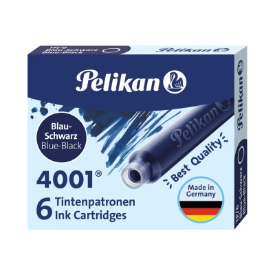 Abbildung von Pelikan 301184 Tintenpatronen 4001 TP/6, 6 er Pack, blau/schwarz