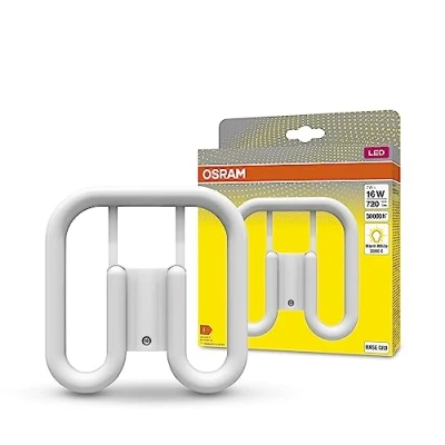 Abbildung von OSRAM DULUX LED SQ16 EM, GR8, 7W, 720lm, 3000K, warmweiße Lichtfarbe, Ersatz für herkömmliche Kompaktleuchtstofflampen mit 2pol. GR8 Stecksockel, extrem lange Lebensdauer, keine Aufwärmzeit