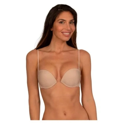 Abbildung von Wonderbra Multiplunge Everyday trägerloser/variabler BH, Damen, Größe: 70B, Hautfarben