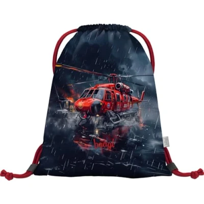 Abbildung von Baagl Turnbeutel für Jungen, wasserdichte Schuhbeutel Kinder, Schule und Kindergarten Sportbeutel Junge, Sportrucksack, Gymsack (Lebensretter)