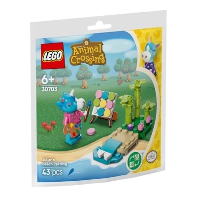 Abbildung von LEGO Konstruktionsspielzeug Animal Crossing Jimmys Strandgemälde