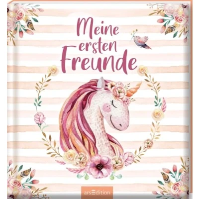 Abbildung von Meine ersten Freunde Einhörner (Aquarell Optik): Freundebuch für Kita, Krippe, Kindergarten, Jungen und Mädchen ab 2 Jahren