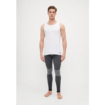 Abbildung von adidas Sportswear Cotton Stretch 3 Stripes TANK TOP 2 PACK Unterhemd/shirt, Herren, Größe: Medium, White