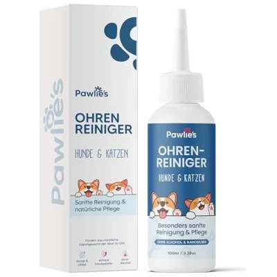 Abbildung von Pawlie&#039;s Ohrenreiniger Hund Natürlicher Ohrreiniger für Hunde bei Juckreiz &amp; Ohrenentzündung Sanfte Ohrenpflege Hunde, Ohrentropfen Katze