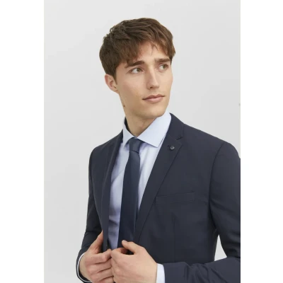 Abbildung von Jack &amp; Jones Jacsolid TIE Unisex Krawatte, Herren, Größe: One Size, Dark blue