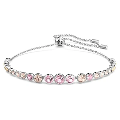 Abbildung von Swarovski Emily Armband, Mehrfarbiges, Rhodiniertes Damenarmband mit Kristallpavé