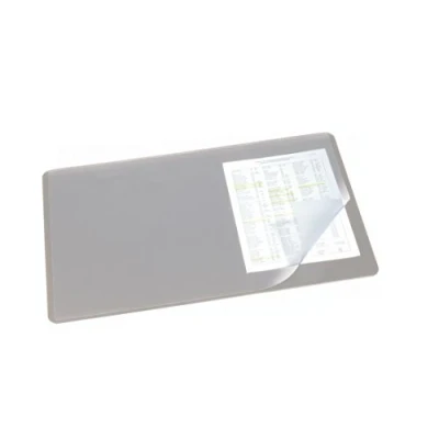 Abbildung von Durable Schreibtischunterlage (mit transparenter Auflage, 530 x 400 mm) 1 Stück, grau, 720210