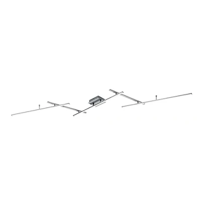 Abbildung von Trio Leuchten LED Deckenleuchte Arvin 628410507, Metall Nickel matt, inkl. 22 Watt LED, Fernbedienung, Farbwechsel