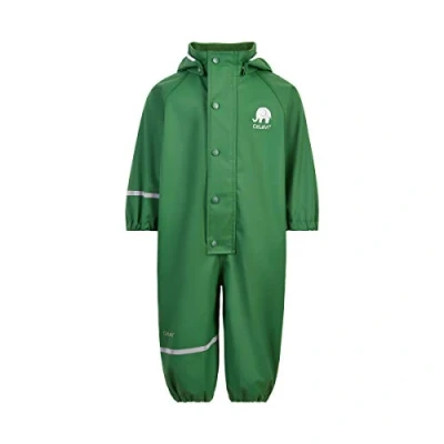 Abbildung von CeLaVi Unisex Kinder Basic PU rain Suit Regenmantel, Elm Green, 100