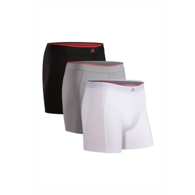 Abbildung von Danish Endurance 3 PACK Ultrasoft Boxershorts Multicolor black grey white, Herren, Größe: XL, white