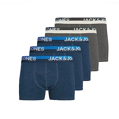 Abbildung von JACK &amp; JONES Herren JACINJECTED Trunk 5 Pack, Navy Blazer/Pack A, XS