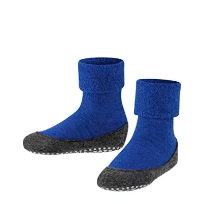 Abbildung von FALKE Unisex Kinder Stoppersocken Cosy Slipper K HP Wolle rutschhemmende Noppen 1 Paar, Blau (Cobalt Blue 6054), 31 32