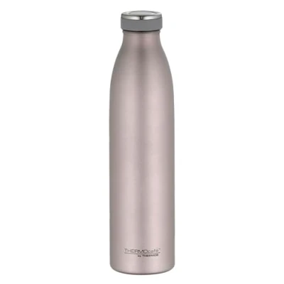 Abbildung von THERMOcafé by THERMOS TC BOTTLE rose mat 0,75l, Edelstahl Isolierflasche kohlensäurefest, 12h heiß 24h kalt, Auslaufsicher, für Schule, Unterwegs &amp; Büro