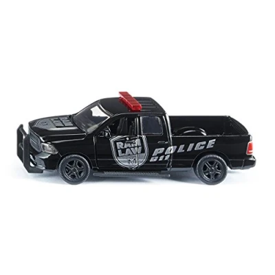 Abbildung von siku 2309, Dodge Ram 1500 Polizeiauto, 1:50, Metall/Kunststoff, Abnehmbare Reifen, Bewegliche Teile, Schwarz