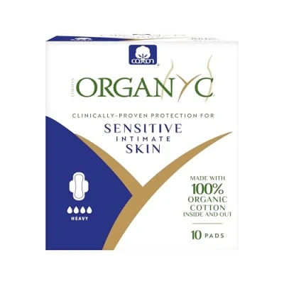 Abbildung von Organyc, Tampons aus 100% zertifizierter Bio Baumwolle für starke Tage 10er Packung