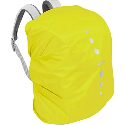 Abbildung von Playshoes Unisex Kinder Regenhülle für Rucksack Gepäck, M, Neongelb