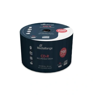 Abbildung von MediaRange CD R 700MB80min 52 fache Schreibgeschwindigkeit, 50er Cakebox