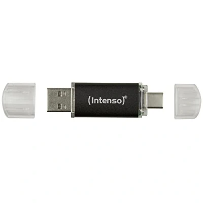 Abbildung von Intenso Twist Line 128 GB, Dual USB Stick 3.2 Gen 1x1, C und A, 70MB/s, Anthrazit