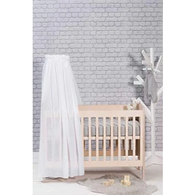 Abbildung von Jollein Betthimmel Vintage Sea Green Höhe 155 cm Oeko TEX Zertifziert Baldachin Kinderzimmer Babybett