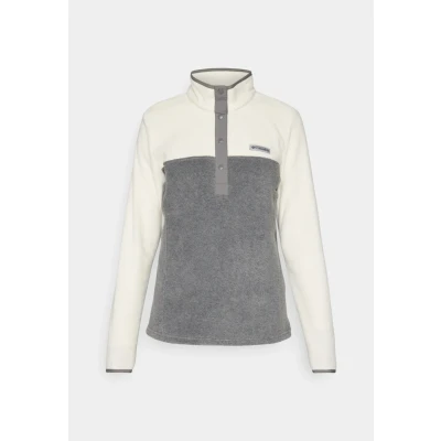 Abbildung von Columbia Benton SPRINGS 1/2 SNAP PULL OVER Fleecepullover, Damen, Größe: XS, City grey heather/chalk