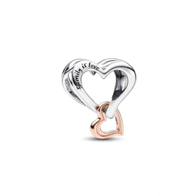 Abbildung von PANDORA Moments Bicolor Offen gearbeitetes Unendlichkeits Herz Charm mit rosevergoldeter Metalllegierung Collection, kompatibel Armbändern, 782642C00