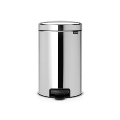 Abbildung von Brabantia 113581 Treteimer mit Inneneimer aus Kunststoff, Stahl, Brilliant 12 Liter