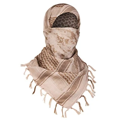 Abbildung von FREE SOLDIER Halstuch/Kopftuch Shemagh,115% Baumwolle Palituch Taktischer Schal Arabischer Wüsten Schals Unisex dreieckstuch