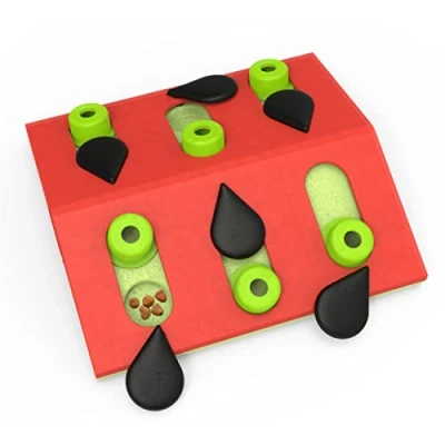 Abbildung von Nina Ottosson von Petstages Melon Madness Puzzle &amp; Play Leckerli Denkspiel für Katzen interaktiv