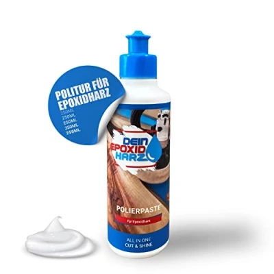 Abbildung von Polierpaste für Epoxidharz 3in1 Politur in Profi Qualität Cut &amp; Shine entfernt Mattierungen Mikro Kratzer (250ml)