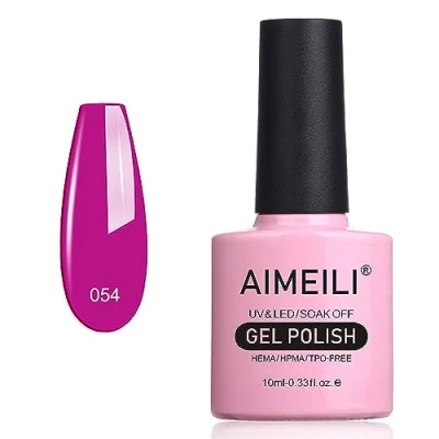Abbildung von AIMEILI UV LED Gellack Gel Nagellack Nail Polish Neon Purple Grape (054) 10ml