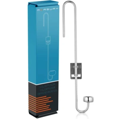 Abbildung von Measury CO2 Diffusor Aquarium aus Edelstahl, Diffuser 250mm
