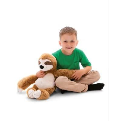 Abbildung von NICI Kuscheltier Faultier Slobby 50cm braun Stofftier aus weichem Plüsch, niedliches Plüschtier zum Kuscheln und Spielen, für Kinder &amp; Erwachsene tolle Geschenkidee 61215