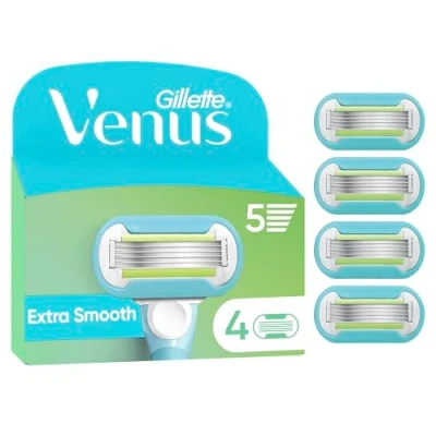 Abbildung von Gillette Venus Extra Smooth Damen Rasierklingen, 4 Ersatzklingen