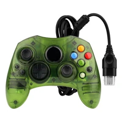 Abbildung von OSTENT verkabelter Controller S Typ 2 A für die ältere Generation der Microsoft Xbox Videospielkonsole Farbe Grün