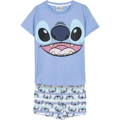 Abbildung von CERDÁ LIFE&#039;S LITTLE MOMENTS Stitch Pyjamas für Kinder Farbe Blau Größe 6 Jahre Kurzer Pyjama aus 100% Baumwolle 145 g/qm Print Original Produkt entworfen in Spanien