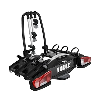 Abbildung von Thule VeloCompact Fahrradträger für Anhängerkupplung 3 Fahrräder, Black/Aluminium