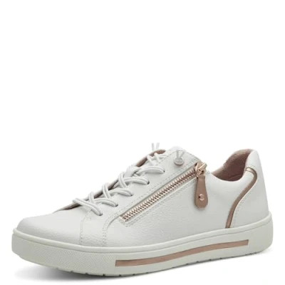 Abbildung von Jana Sneaker low, Damen, Größe: 39, White rosegold Schuhe