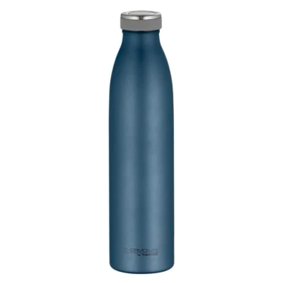 Abbildung von THERMOcafé by THERMOS TC BOTTLE night blue mat 0,75l, Edelstahl Isolierflasche kohlensäurefest, 12h heiß 24h kalt, Auslaufsicher, für Schule, Unterwegs &amp; Büro