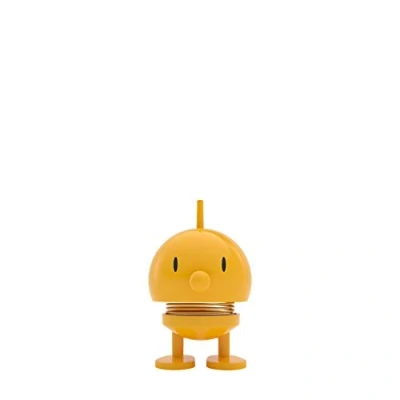 Abbildung von Hoptimist Bumble, Wackelfigur Deko Skandinavisch, Wohnzimmer, Schreibtisch Deko, Büro Gadgets, Tolle Kleine Geschenke, 4,5 x 5,8 7,6 cm, Small, Gelb