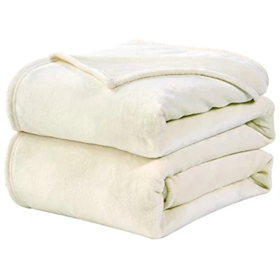 Abbildung von WAVVE Kuscheldecke Flauschig Decke Fleecedecke Sofadecke 230x270 cm Wohndecke Couchdecke, Creme Sofa Leicht, Groß Riesig Sofaüberwurf Weich