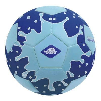 Abbildung von Schildkröt Neopren Beachsoccerball, Größe 5, Ø 21 cm, normale Größe, farblich sortiert, griffige textile Oberfläche, salzwasserfest, ideal für Stand &amp; Garten, 970278
