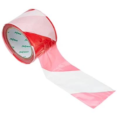 Abbildung von REIS TASO100CW 31S Absperrband Rot Weiß Warnband 100 Meter Flatterband