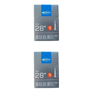 Abbildung von Schwalbe 2x Schlauch 18 28/622 SV15 40 648190 3, Schwarz
