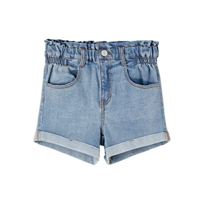 Abbildung von NAME IT Mädchen Nkfbella Dnmtazza Hw Noos Jeans Shorts, Light Blue Denim, 134 EU